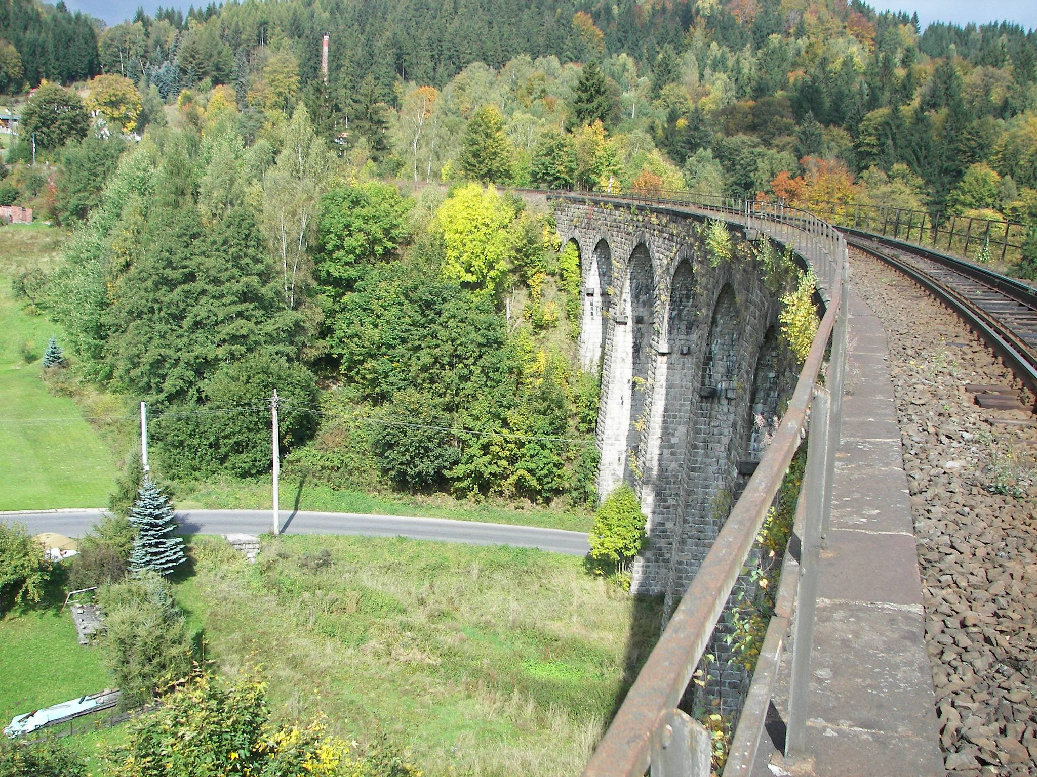 Oprava mostu v km 21,226 trati Liberec - Szklarska Poreba